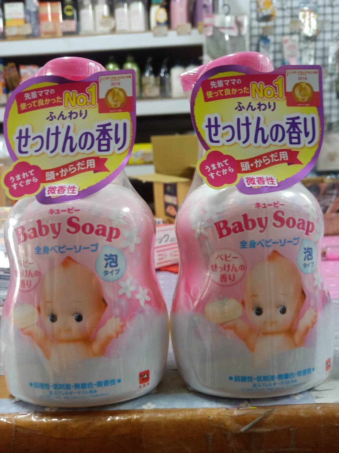 日本牛乳石鹼Q比造型溫和泡沫沐浴乳400ml(皂香)