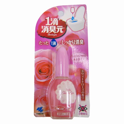 日本小林* 一滴消臭廁所除臭芳香劑 20ML-甜美玫瑰