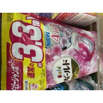 2022新款 日本 P&G 4D 洗衣球 洗衣凝膠球 寶僑  補充包(39顆入)粉色