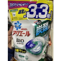 2022新款 日本 P&G 4D 洗衣球 洗衣凝膠球 寶僑  補充包(39顆入)綠色